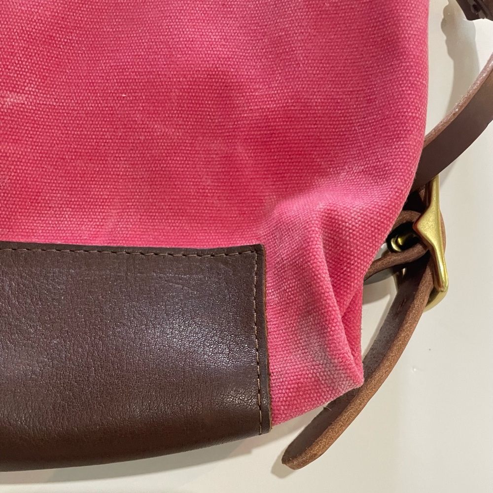Pink Waxed Canvas Backpack - Picture 10 of 16